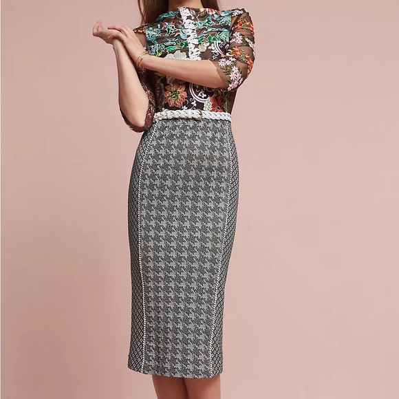 Anthropologie Byron Lars Elisabeth Sheath Dress 0 - Picture 3 of 5